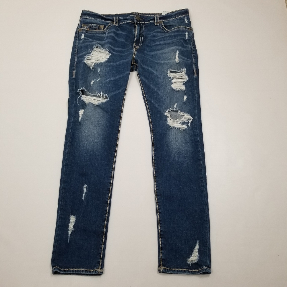 True Religion Rocco Relaxed Skinny Jeans Size 38